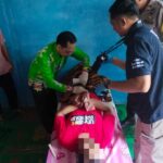 Polsek Abung Surakarta Bersama Unit Identifikasi Polres Lampung Utara Olah TKP Korban Gantung Diri