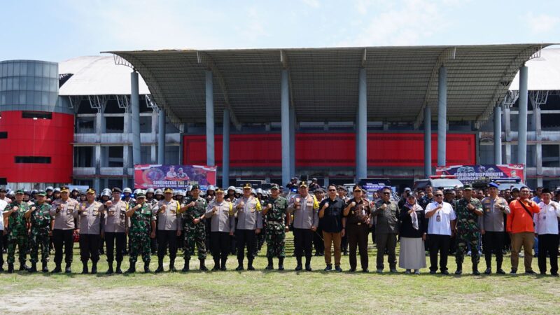 Sebagai Wujud Sinergitas TNI Polri, Anggota Kodim 1016/Plk Ikuti Simulasi Sispamkota