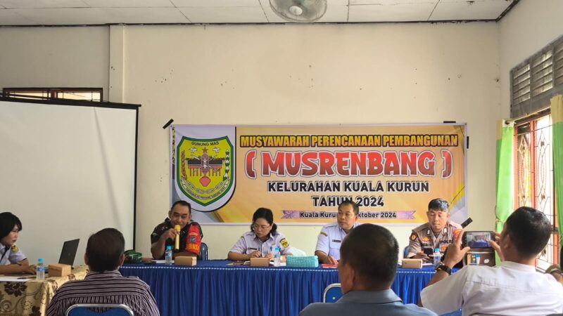 Dukung Pembangunan, Babinsa Hadiri Musrenbang di Kelurahan Kuala Kurun