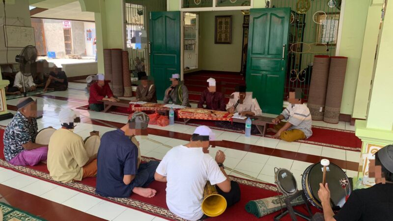 Latihan Hadrah, WBP Santri Ponpes At-Taubah Lapas Sampit Gali Keterampilan Seni Islami