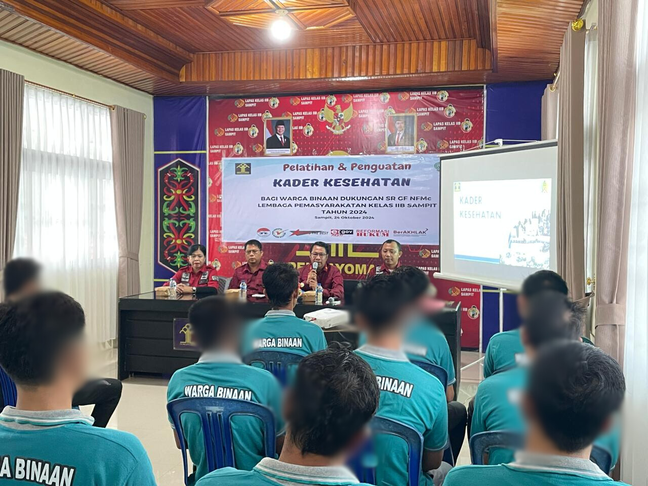 Pelatihan Kader Kesehatan di Lapas Sampit, Warga Binaan Dibekali Pengetahuan Untuk Ciptakan Lingkungan Sehat