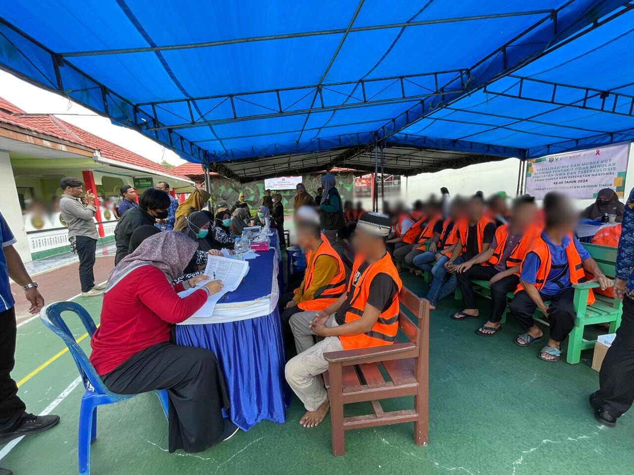 Lapas Sampit Gelar Sosialisasi Kesehatan dan Skrining HIV, TBC, Serta Kesehatan Jiwa Bagi Warga Binaan