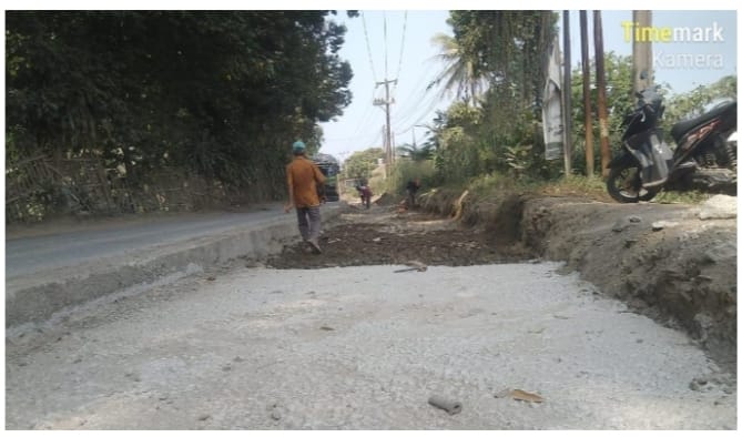 Proyek Pembangunan Jalan Kabupaten Antara Janala – Lebak Wangi di Rumpin Capai 50 Persen