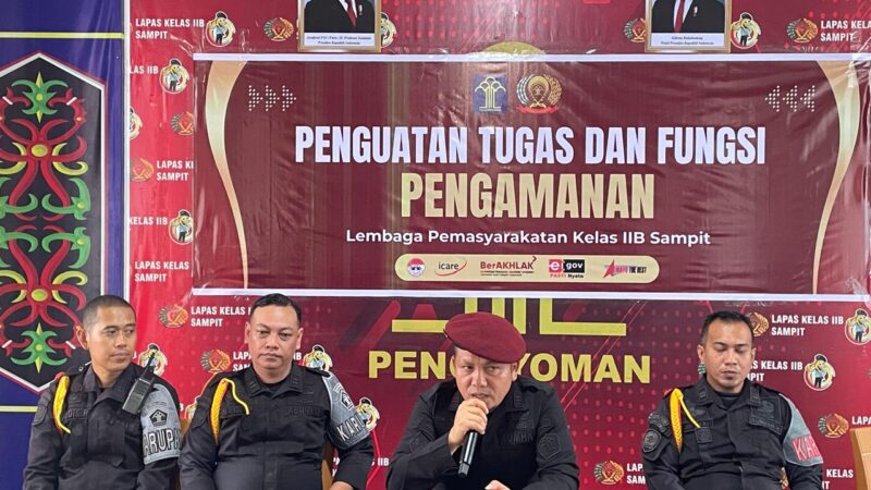 Ka.KPLP Lapas Sampit Memperkuat Pengamanan Melalui Arahan Strategis