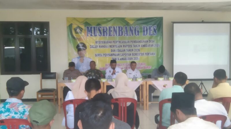 MusrenbangDes Ciomas Bogor Fokus Program Perkembangan Wilayah Bermanfaat.