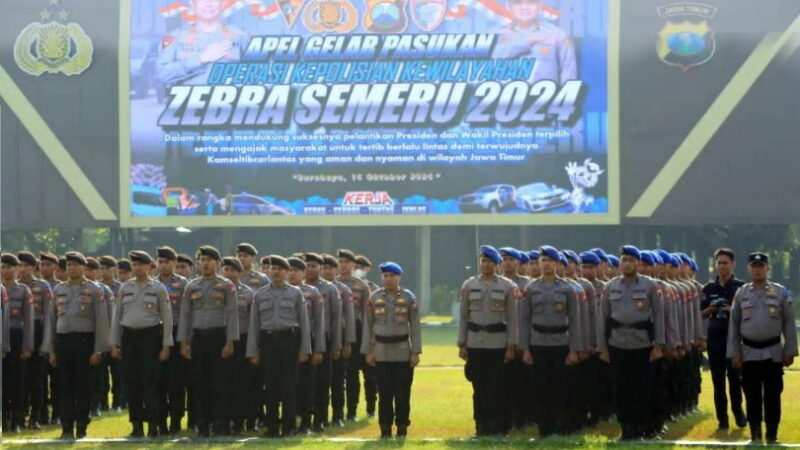 Selama Dua Pekan Polda Jatim Akan Gelar Operasi Zebra Semeru 2024