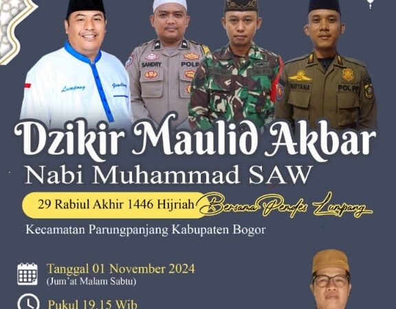 Pemdes LumPang Melaksanakan “Maulid Nabi Muhammad Saw” Meningkatkan Keimanan Dan Ketaqwaan Kepada ALLAH SWT.