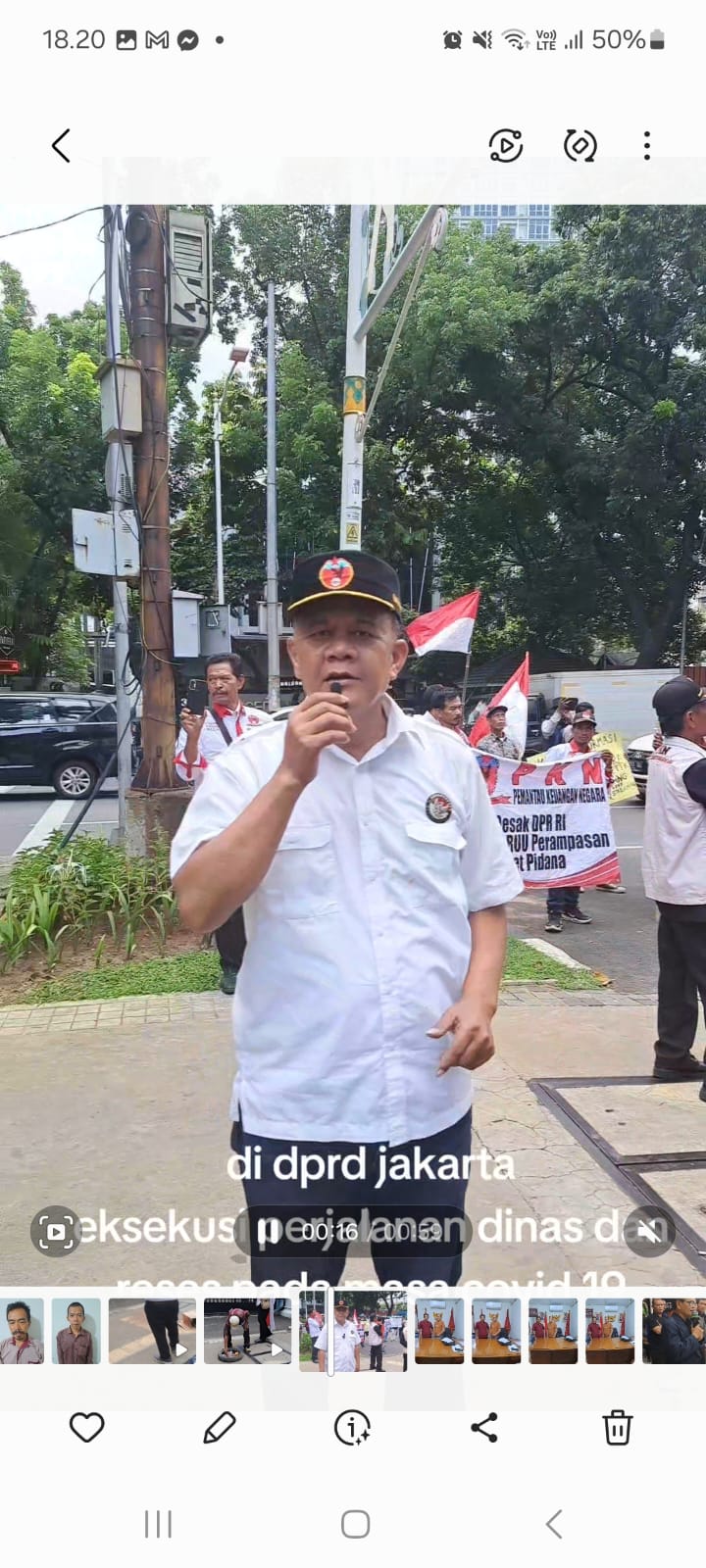 PEMANTAU KEUANGAN NEGARA DEMO EMPAT LEMBAGA NEGARA DI JAKARTA