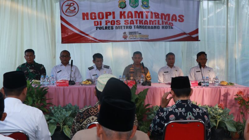 Kapolres Ngopi Kamtibmas, Dukung Asta Cita Presiden Prabowo dan Pesan Pilkada Damai dan Kondusif di Kota Tangerang