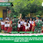 Babinsa Kodim 1019/Ktg Laksanakan Kegiatan Komsos dan Berikan Wawasan Kebangsaan Kepada Siswa dan Siswi di Sekolah Dasar