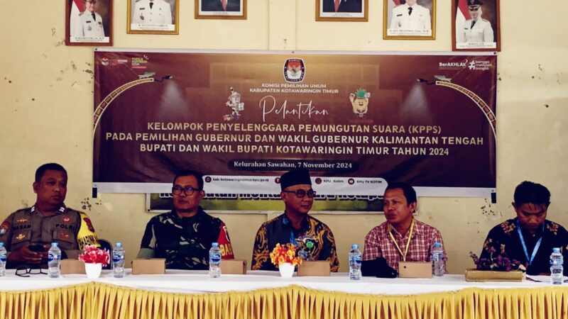 Pegawai Lapas Sampit Dukung Pilkada 2024 Lewat Pelantikan KPPS