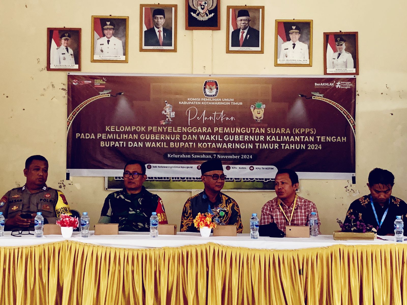 Pegawai Lapas Sampit Dukung Pilkada 2024 Lewat Pelantikan KPPS