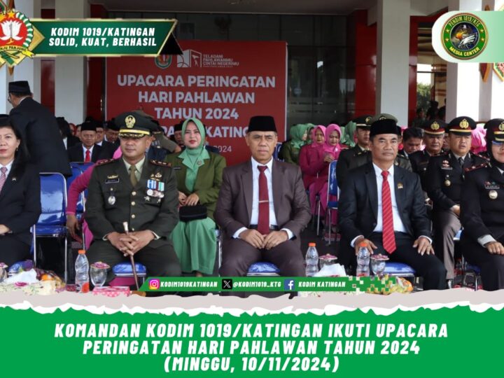 Komandan Kodim 1019/Katingan Ikuti Upacara Peringatan Hari Pahlawan Tahun 2024