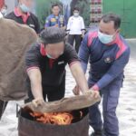 Simulasi Penyelamatan Kebakaran di Dapur Lapas Sampit, Petugas dan Tamping Dapur Dilatih Hadapi Situasi Darurat