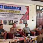 Rapat Koordinasi Kapolsek Parenggean Bersama Muspika dan Kades Se-Kec.Parenggean dan Tualan Hulu