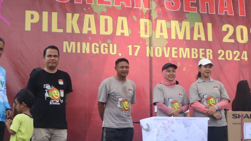 Wujudkan Pilkada Damai 2024, Dandim 1019/Katingan Hadiri Jalan Sehat