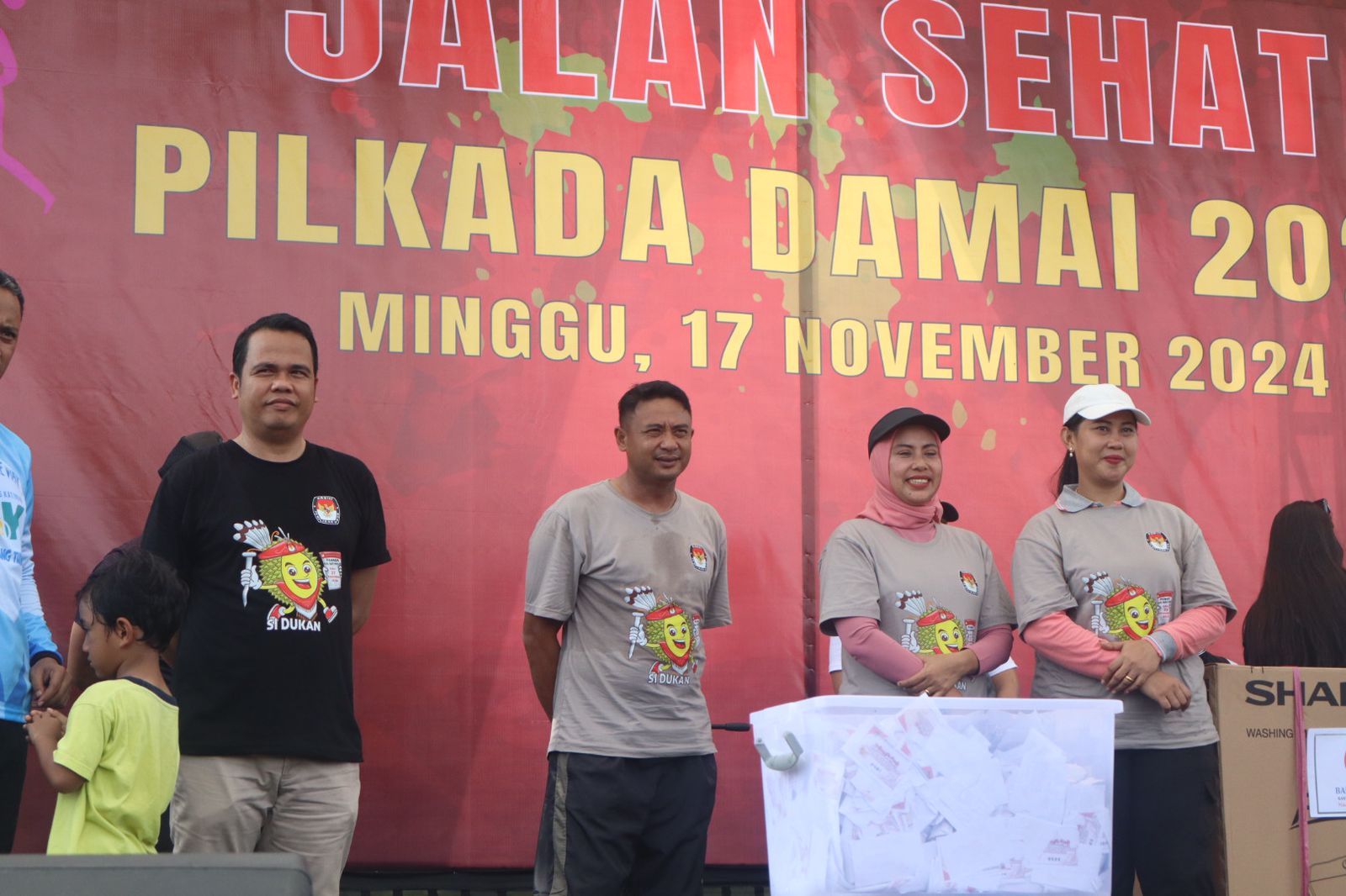 Wujudkan Pilkada Damai 2024, Dandim 1019/Katingan Hadiri Jalan Sehat