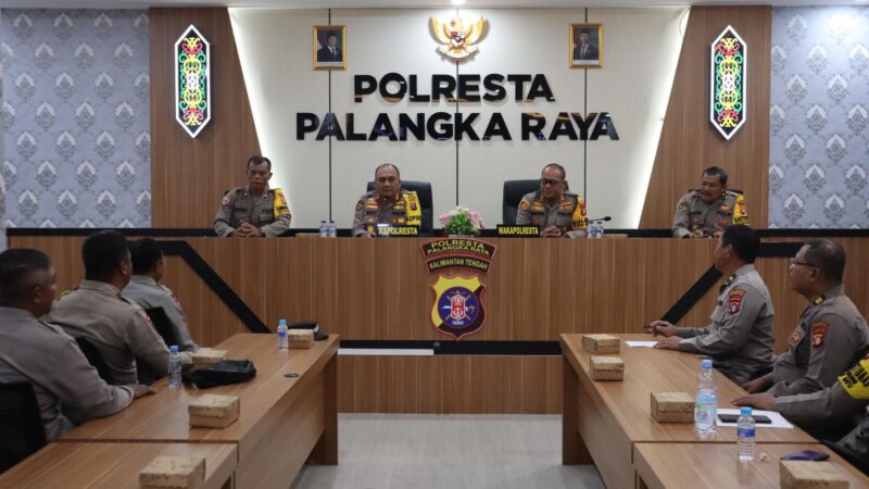 Kapolresta Palangka Raya Ajak Bhabinkamtibmas Tingkatkan Sambang ke Tokoh Masyarakat dan Dukung Program Asta Cita