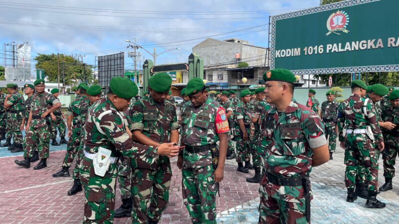Kasdim 1016/Plk Didampingi Pasi Intel Adakan Sidak HP Anggota