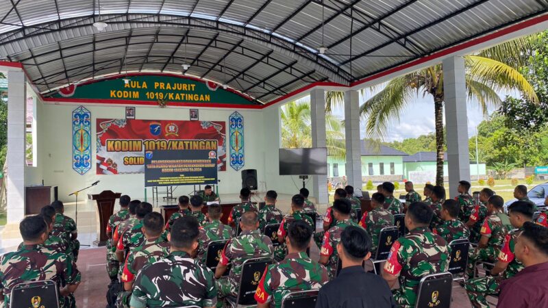 Kodim 1019/Katingan gelar Pembinaan Tata Ruang Wilayah Pertahanan Darat 2024