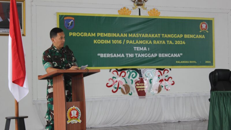 Kodim 1016/Plk Gelar Pembinaan Masyarakat Tanggap Bencana Bersama BPBD dan DAMKAR Kota Palangka Raya