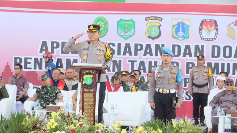 APEL KESIAPAN PENGAMANAN TAHAP PEMUNGUTAN SUARA OPERASI “MANTAP PRAJA JAYA – 2024”