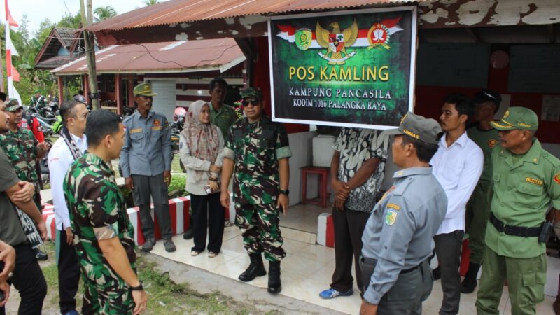 Tim Peninjauan Dan Penilaian Kampung Pancasila dari Mabesad dan BPIP Kunjungi Kelurahan Kalampangan