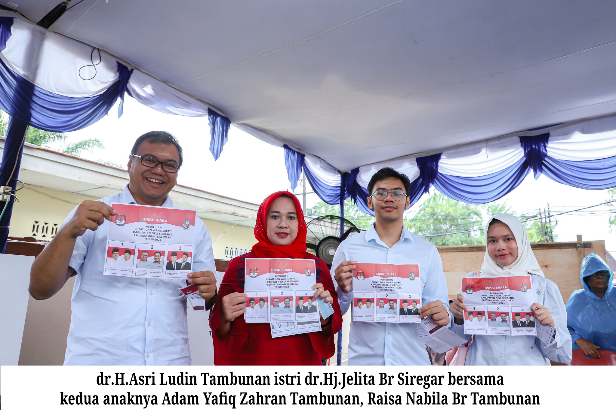 Suara dr.H.Asri Ludin Tambunan/Lom Lom Suwondo Menang Di TPS 02 Patepahan