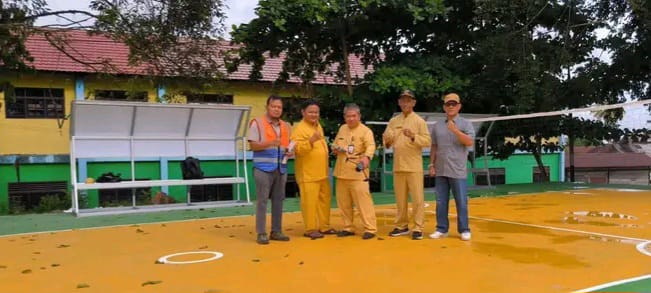 DINAS KEPEMUDAAN OLAHRAGA KABUPATEN KOTAWARINGIN BARAT RESMI MENYELESAIKAN LAPANGAN SEPAK TAKRAW