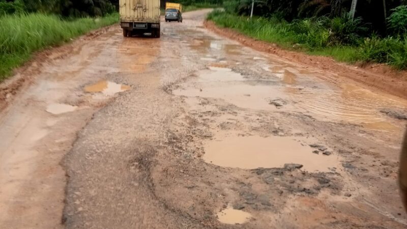 Akses Jalan Penghubung Di Desa Lupu Peruca Kabupaten Sukamara Selalu Rusak Sementara Infonya Tiap Tahun Ada Pelaksanaan Pekerjaan Jalan.