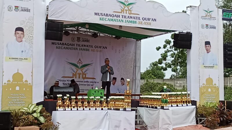 Pembukaan MTQ Tingkat Kecamatan Jambe Ke-XXII di Desa Mekarsari  di Hadiri Ketua LPTQ Kabupaten Tangerang