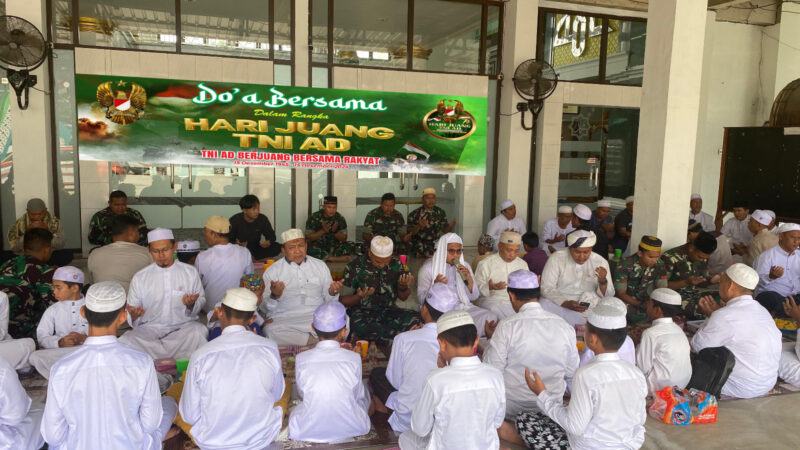 Sambut Hari Juang TNI AD,Kodim 1019/Katingan Gelar Doa Bersama