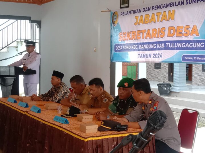 Sah..!!, Jabatan Sekretaris Desa Soko Tulungagung Telah Terisi