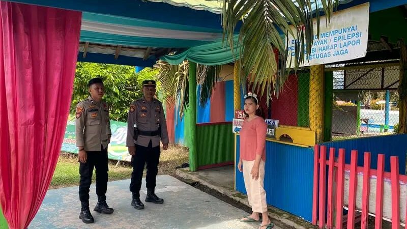 POLSEK KOTAWARINGIN LAMA MELAKSANAKAN KEGIATAN ASSESSMENT DI DESTINASI WISATA KOLAM RENANG BALIMBUR