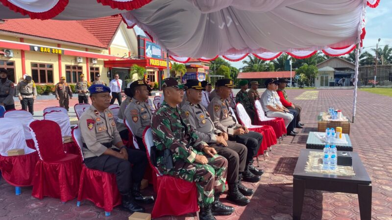 Personil Kodim 1019/Ktg Ikuti Apel Gelar Pasukan Dalam Rangka Operasi Lilin Telabang, Kesiapan Nataru 2025