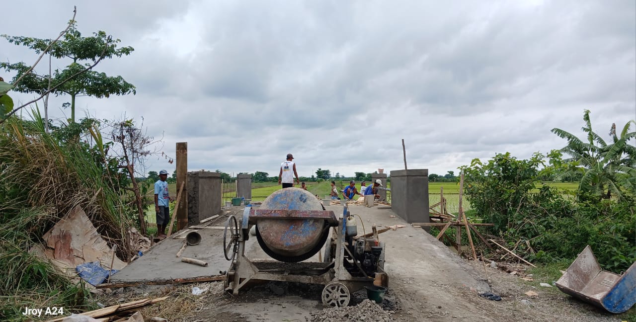 Pembangunan Rehabilitasi Jembatan dan Talud di Jalan Poros Desa Kalimati Brebes Ditemukan Dugaan Ketidaksesuaiaan Spesifikasi Pekerjaanya