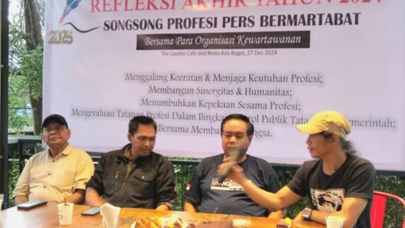 Songsong Pers Bermartabat 2025 Menjadi Fokus Utama Refleksi Akhir Tahun 2024