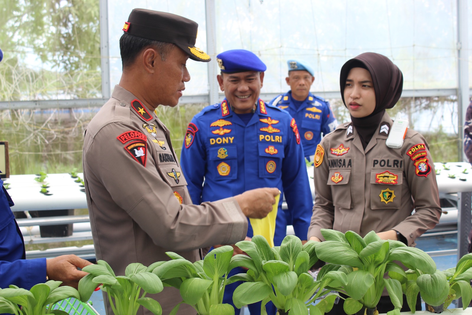 Kunjungi Mako Ditpolairud, Wakapolda Kalteng Motivasi Peningkatan Kinerja dan Dukung Program Ketahanan Pangan