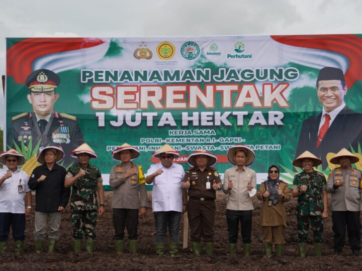 Dandim 1016/Plk Hadiri Launching Penanaman Jagung Serentak 1Juta Hektar