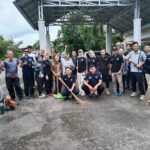 Dinas Perhubungan Kabupaten Bangka Melakukan Kegiatan Bhakti Sosial di Terminal Belinyu.