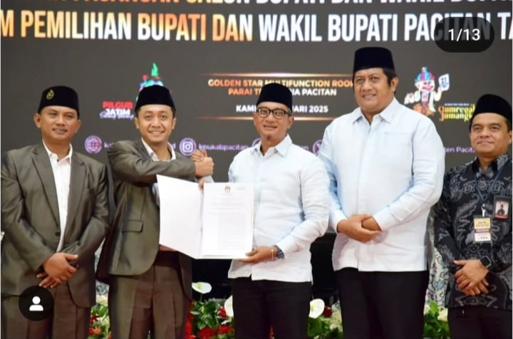 KPU Pacitan Tetapkan Paslon Kepala Daerah Terpilih