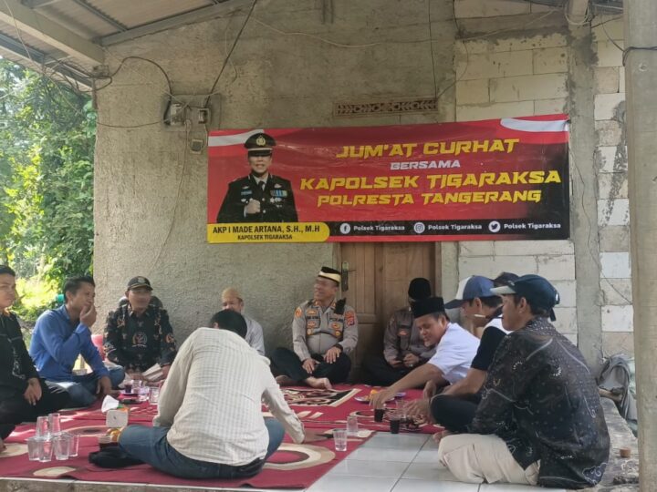 Kapolsek Tigaraksa Gelar Jumat Curhat, Dengarkan Aspirasi Masyarakat