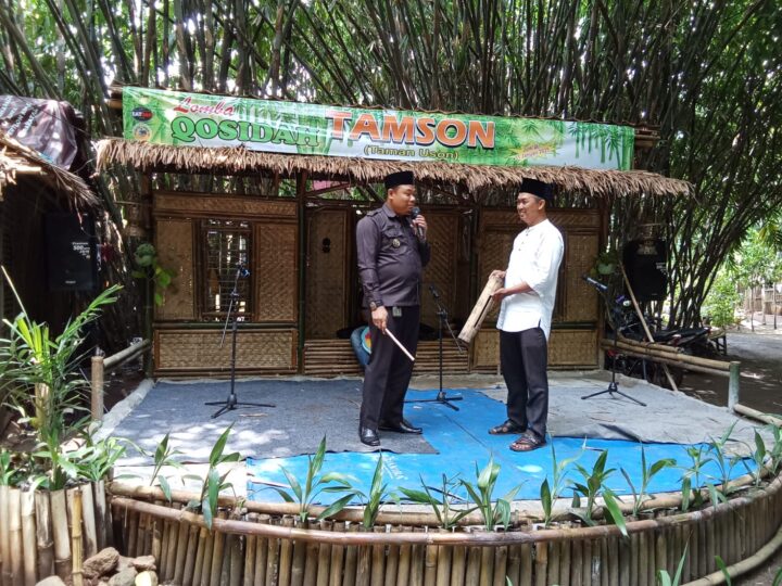 Kades Acep Humaedi Membuka Acara Lomba Qasidah Taman Tomson Di Gelar di Desa Kreatif Jagabita