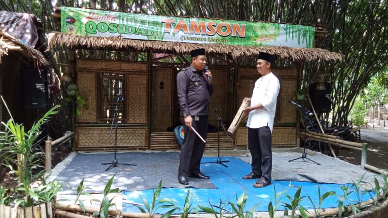 Kades Acep Humaedi Membuka Acara Lomba Qasidah Taman Tomson Di Gelar di Desa Kreatif Jagabita