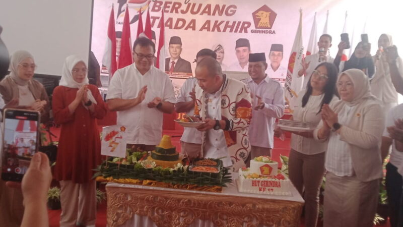 Bupati/Wakil Bupati Deli Serdang Terpilih periode 2025/2030, dr.H.Asri Ludin Tambunan/Lom Lom Suwondo, Hadiri HUT Partai Gerindra Ke-17 Tahun