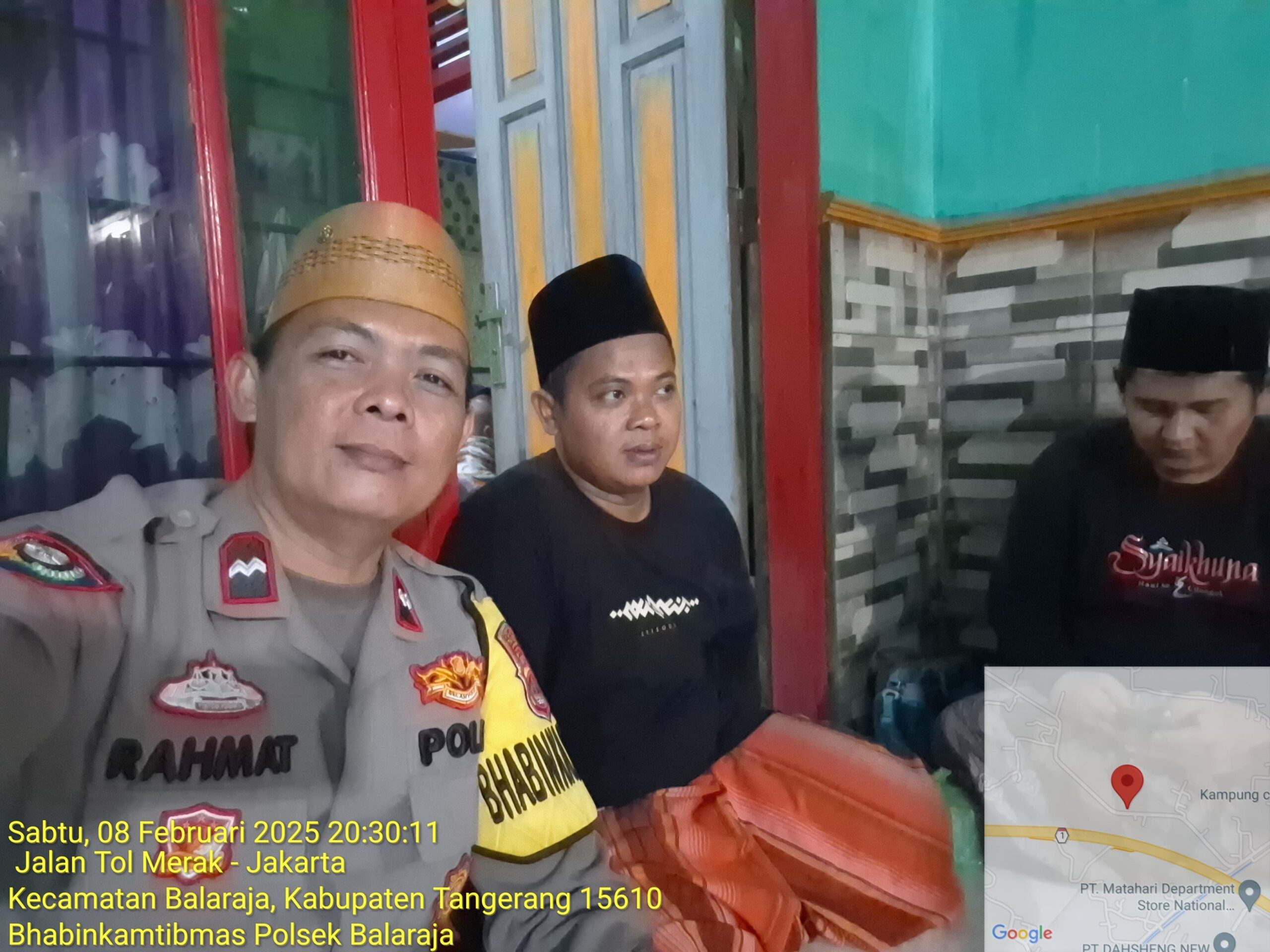 Aipda Rahmat Menghadiri Acara Khaul Warga Binaannya di Desa Kubang Kecamatan Sukamulya