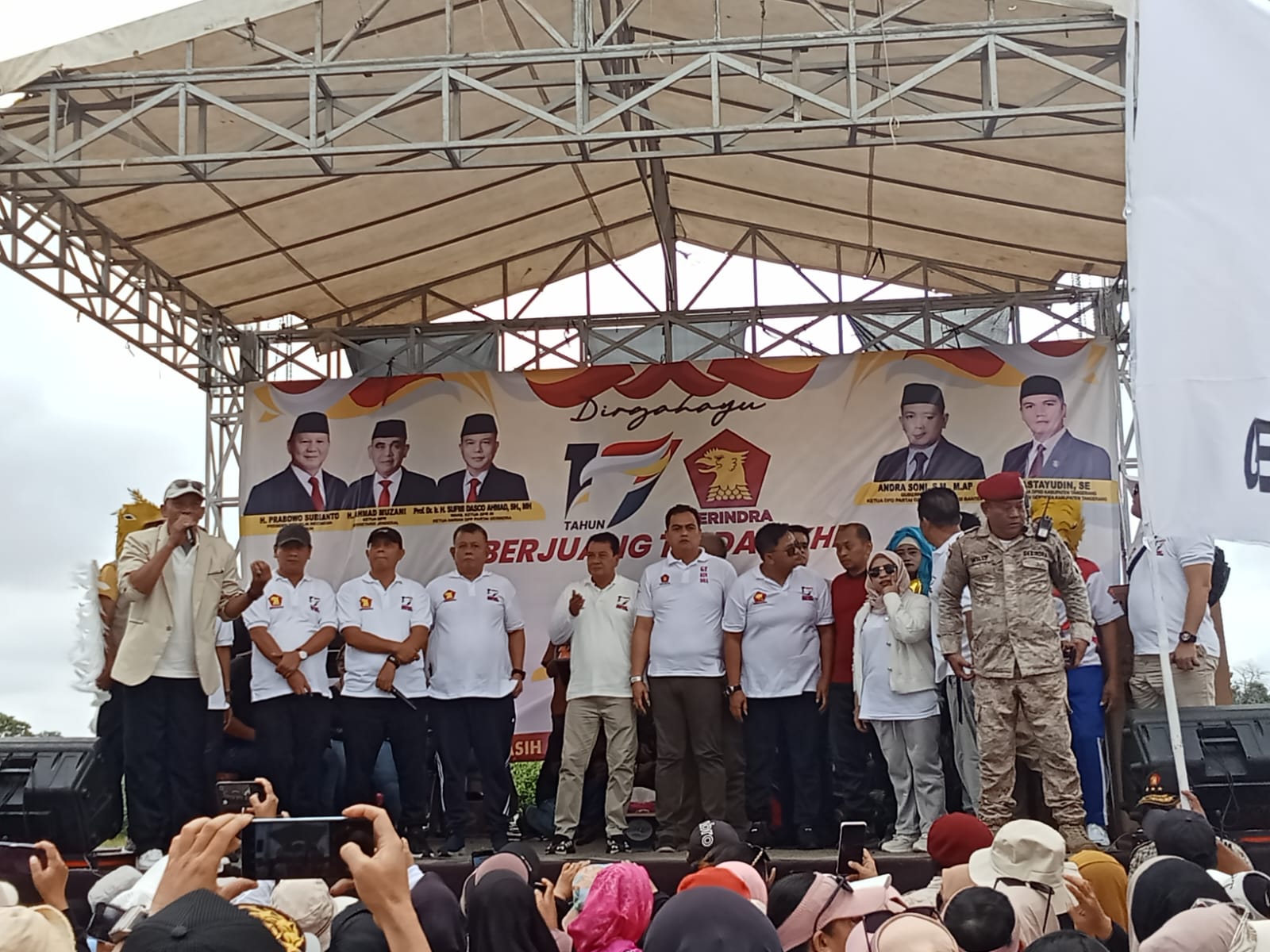 DPAC Partai Gerindra Kabupaten Tangerang Memperingati HUT Gerindra ke 17″ Kebersamaan Kami Dengan Masyarakat.