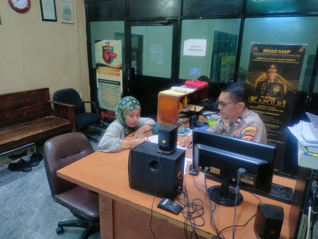 Pelayanan Prima Terhadap masyarakat di SPKT Polsek Cisoka Polresta Tangerang Polda Banten.