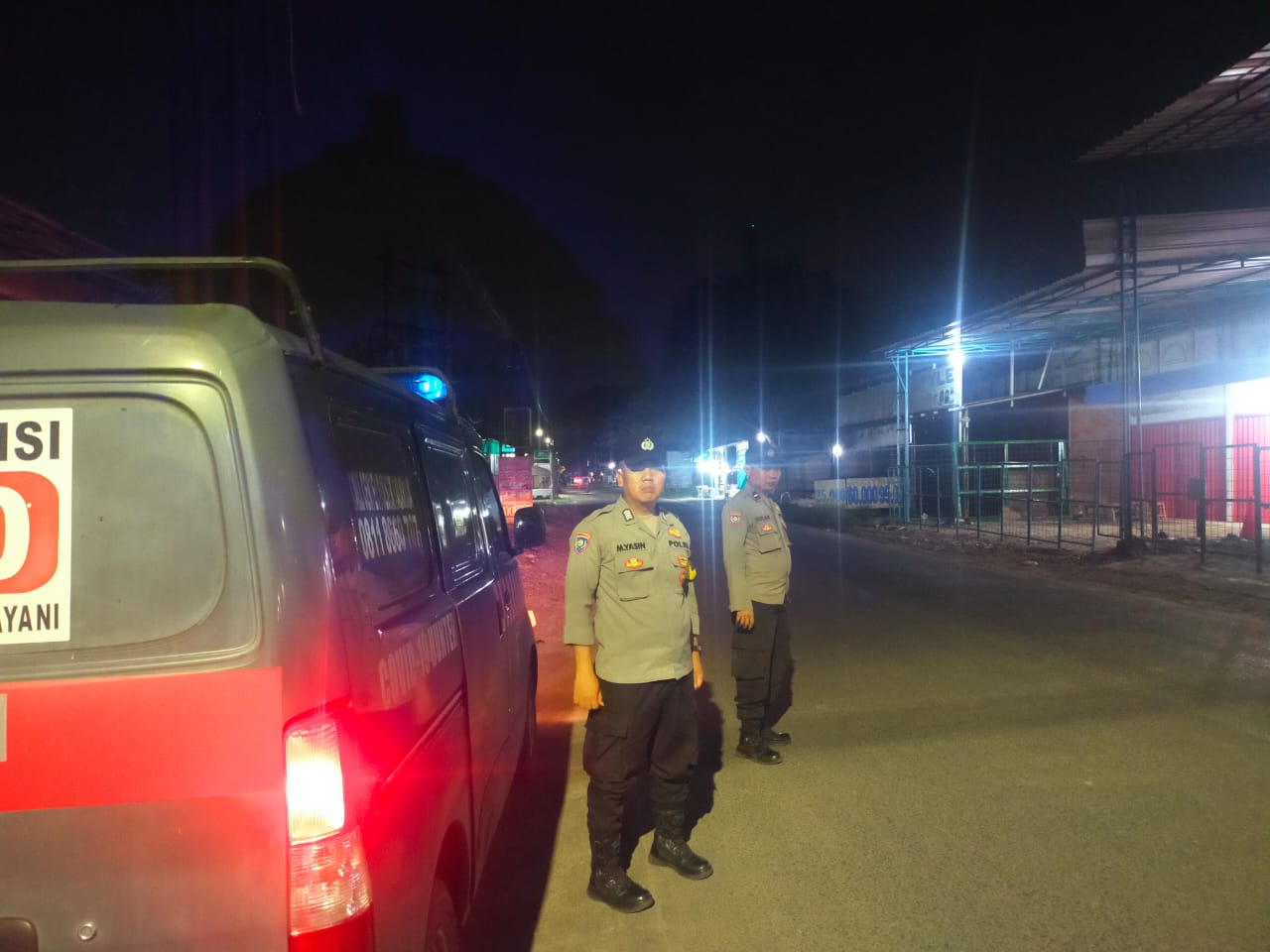 Giat Preventif Polsek Balaraja Patroli Malam Hari Antisipasi Guantibmas di Darkum Polsek Balaraja