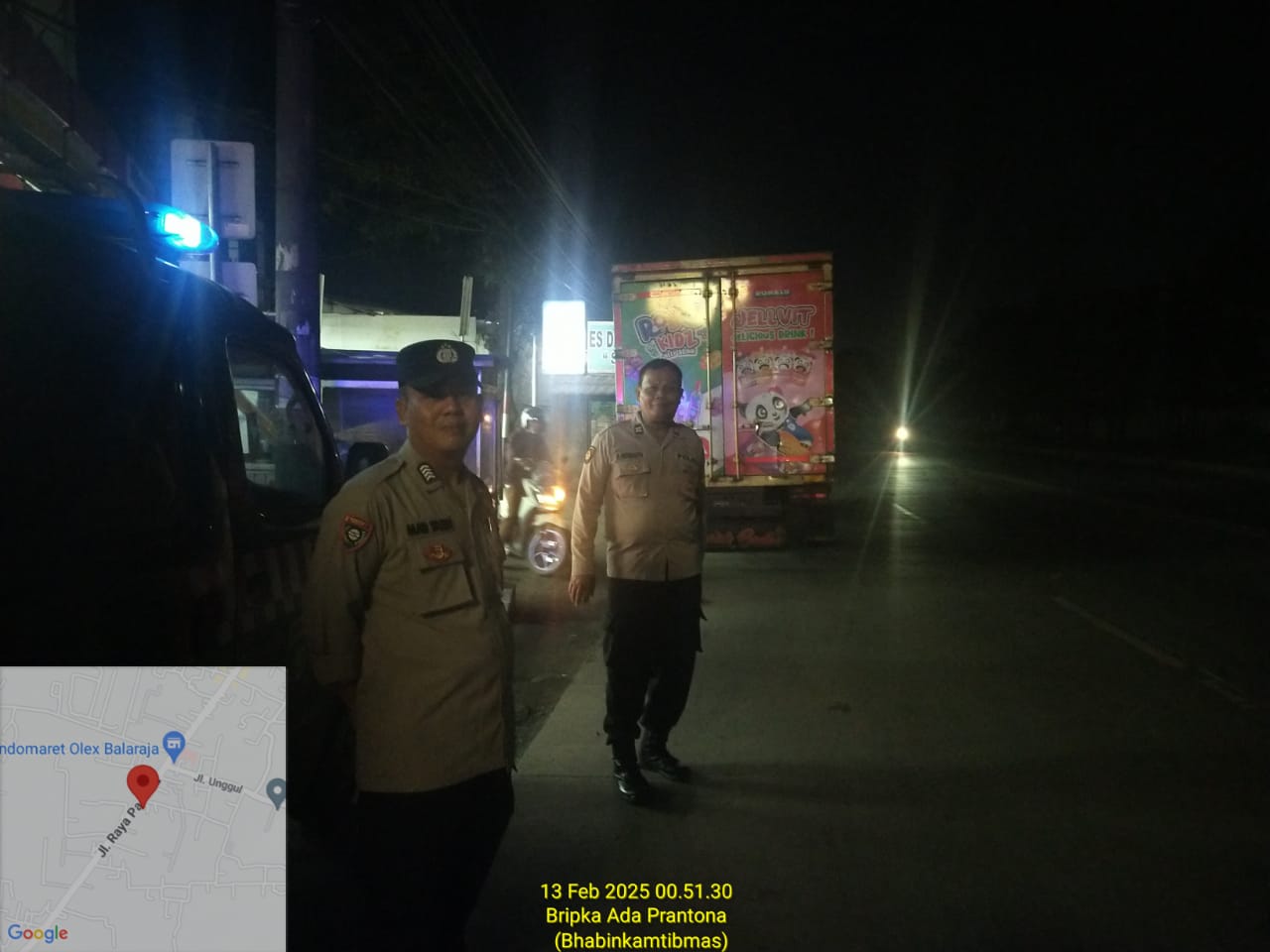 Anggota Polsek Balaraja Melaksanakan Giat KRYD Patroli Preventif Malam Hari Guna Antisipasi Guantibmas